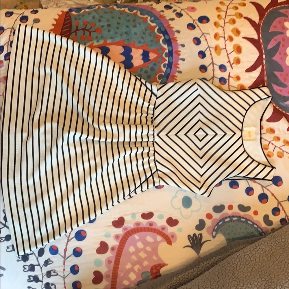 Black and white cocktail dress